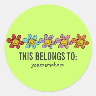 Stickers van de Stomme Doodle Flower {DIT BEHOORT