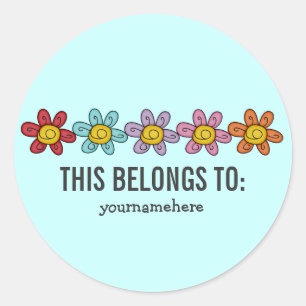 Stickers van de Stomme Doodle Flower {DIT BEHOORT 