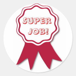 Stickers van de Teacher's Red Ribbon Award