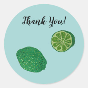 Stickers van de Tropische Partij van limoen
