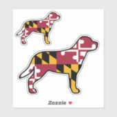 Stickers van de vlag van Groot-Zwitsers gebergte D (Vel)