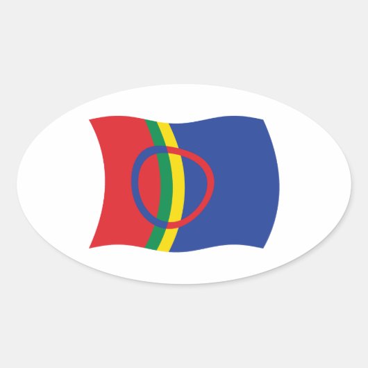 Stickers van de vlag van het Sami-volk (Voorkant)