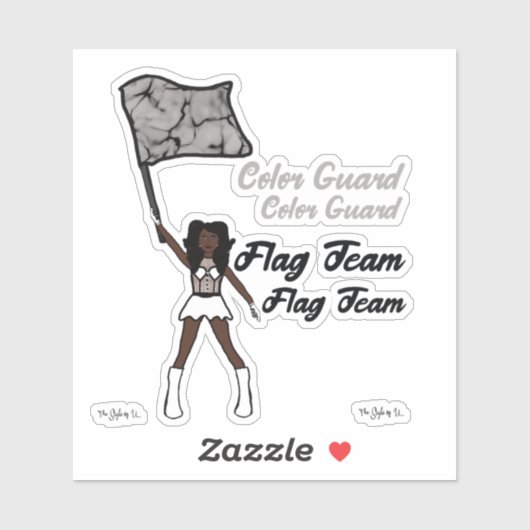 Stickers van de vlaggekleurde garde (Diamond) (Vel)