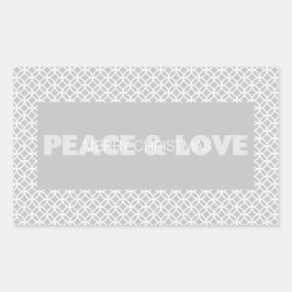 Stickers van de Vredes- en Liefde Holiday