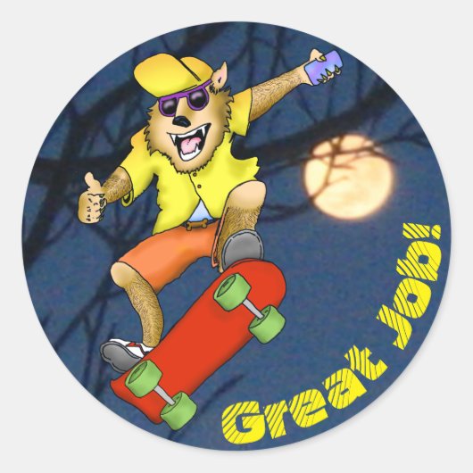 Stickers van de wolvenhaarder (Voorkant)