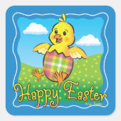 Stickers van Easter Chick Square (Voorkant)
