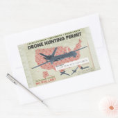 Stickers van een dronejachtvergunning (Envelop)