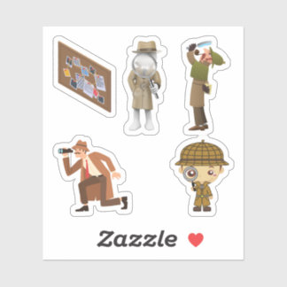 Stickers van een privédetective