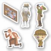 Stickers van een privédetective (Voorkant)