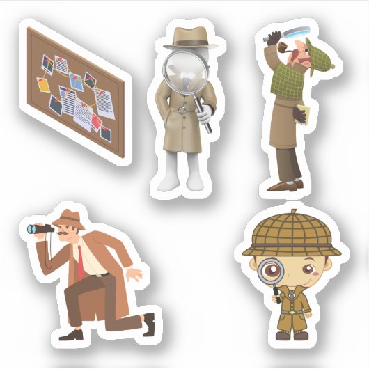 Stickers van een privédetective (Voorkant)