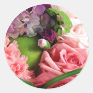 Stickers van Floral Wedding Envelope