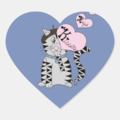 Stickers van Franse kattenkussen en -taarten (Voorkant)