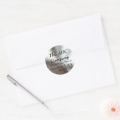 Stickers van geborstelde metalen Adresetiketten (Envelop)