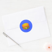Stickers van hamburger, vers