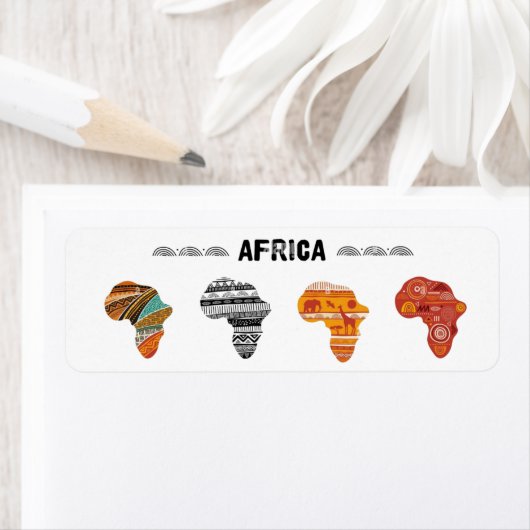 Stickers van het Afrikaanse continent (Insitu)