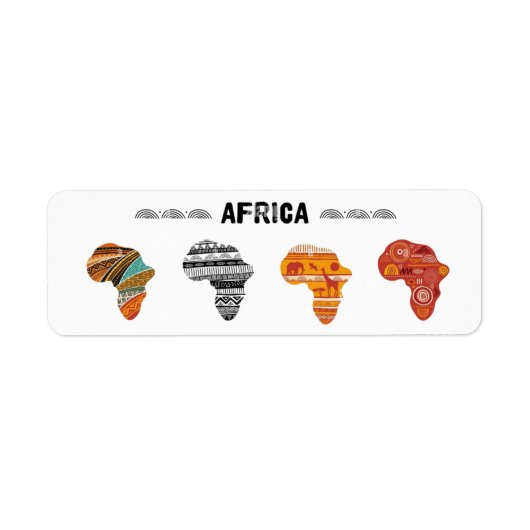 Stickers van het Afrikaanse continent (Voorkant)