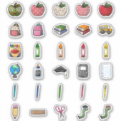 Stickers van het alledaagse lesgeversthema (Voorkant)