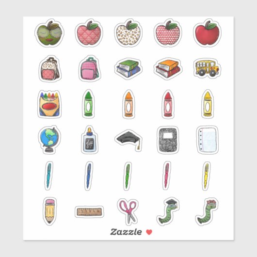 Stickers van het alledaagse lesgeversthema (Vel)