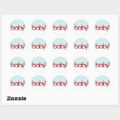 Stickers van het Baby shower (Vel)