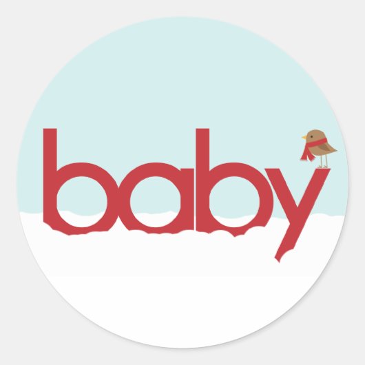 Stickers van het Baby shower (Voorkant)