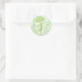 Stickers van het Baby shower Green Polka Dots (Tas)