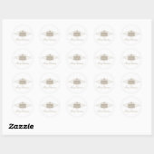 Stickers van het Cadeau van de Vakkelder, latte (Vel)