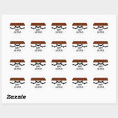 Stickers van het centrum van Glam Bats Halloween (Vel)