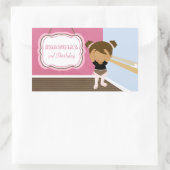 Stickers van het cute roze ballerina meisjes verja (Tas)