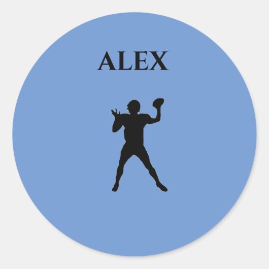 stickers van het football met gepersonaliseerde na (Voorkant)