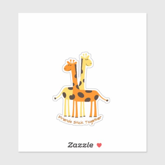 Stickers van het kind, leuke Giraffes, vrienden (Vel)