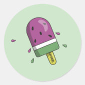 Stickers van het Kind van de watermeloenen Ice Cre (Voorkant)