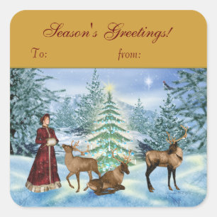 Stickers van het Label van de Gift van de Groeten