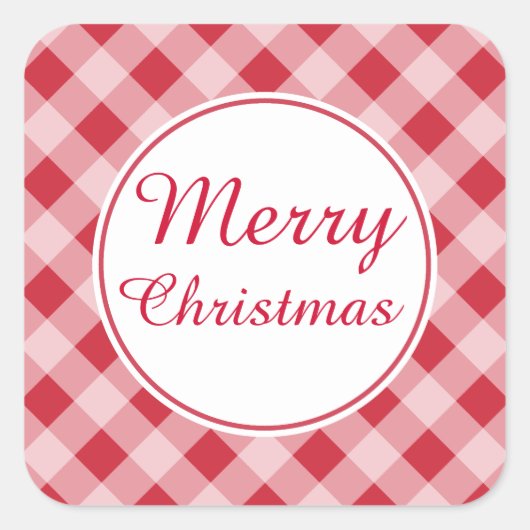 Stickers van het Label van de rode kerst van het l (Voorkant)