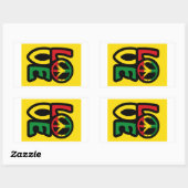 Stickers van het liefdesreggasiesymbool (Vel)