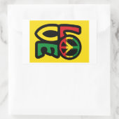 Stickers van het liefdesreggasiesymbool (Tas)