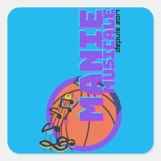 Stickers van het Manie Musicale-plein (Voorkant)