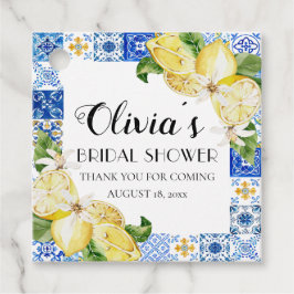 Stickers van het mediterrane Vrijgezellenfeest Pos Bedankjes Labels