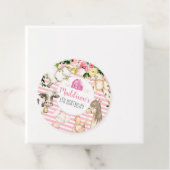 Stickers van het meisje Boerderij op de geboorte,  Bedankjes Labels (In situ)