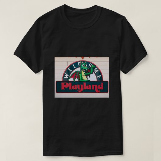 Stickers van het pretpark van de Playland T-shirt (Design voorkant)