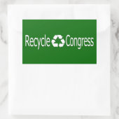 Stickers van het recyclen Congres (Tas)