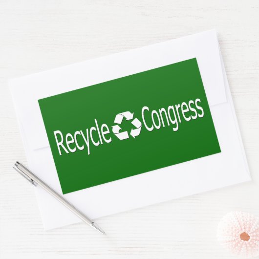 Stickers van het recyclen Congres (Envelop)
