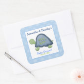 Stickers van het Ref-vierkant van schildpad (6 gro (Envelop)