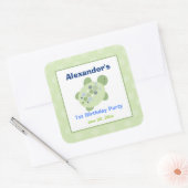 Stickers van het Ref-vierkant van schildpad (6 gro (Envelop)