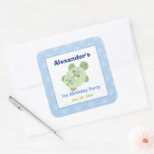 Stickers van het Ref-vierkant van schildpad (6 gro (Envelop)