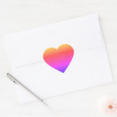 Stickers van het regenbooghart (Envelop)