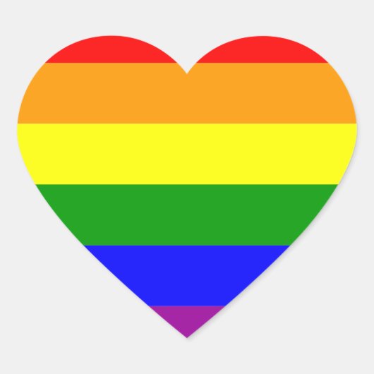 Stickers van het regenbooghart (Voorkant)