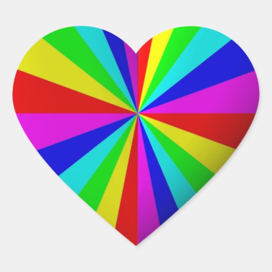 Stickers van het regenbooghart (Voorkant)