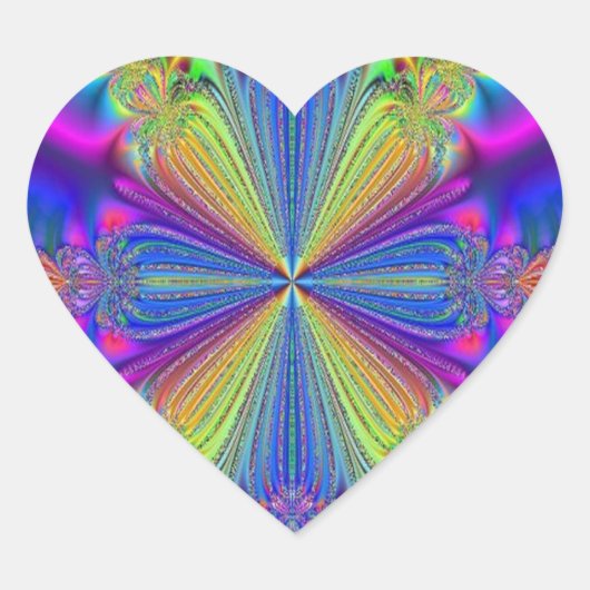 Stickers van het regenbooghart (Voorkant)