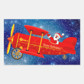 Stickers van het Santa Flying Biplane (Voorkant)