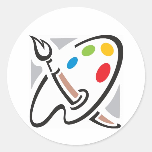 Stickers van het schilderspalet (Voorkant)